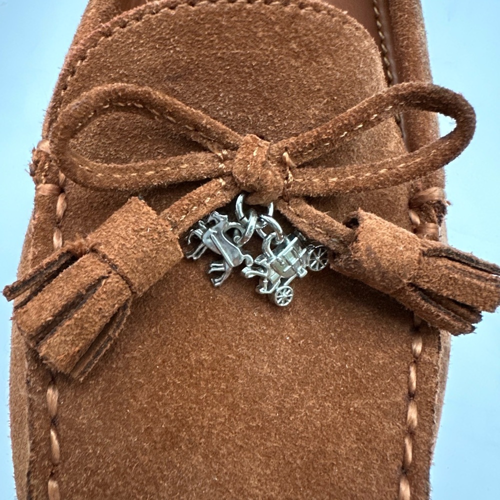 Coach Brown Suede Moccasins - Picture 7 of 9